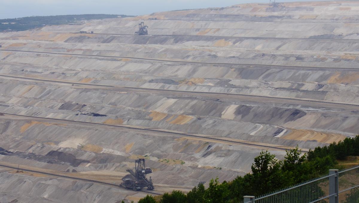 Open pit lignite mine in Hambach, NRW