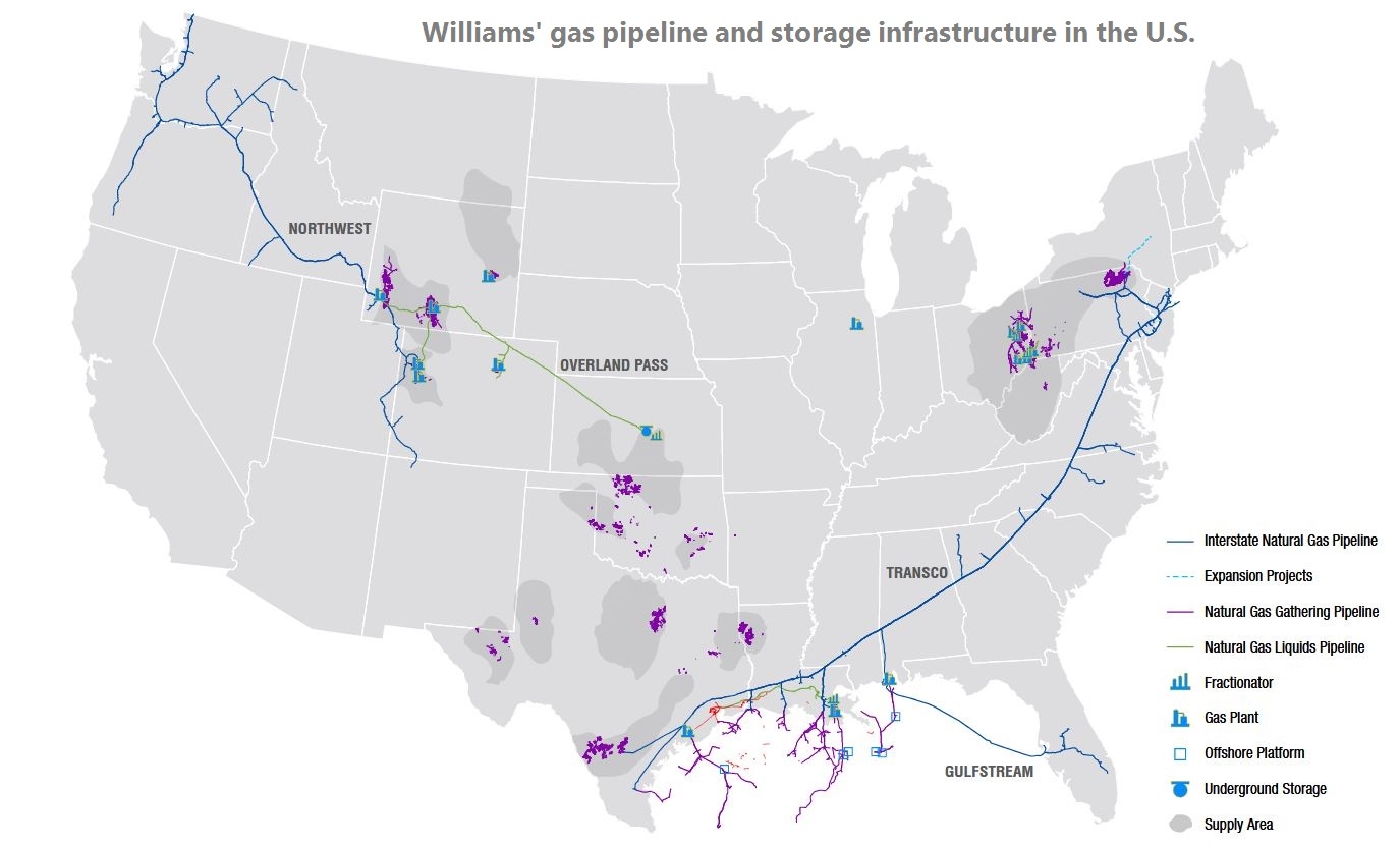 William’s operating area in the U.S. Northeast