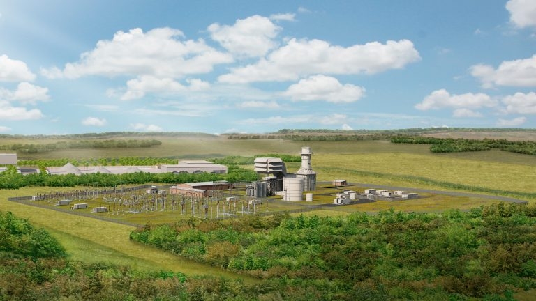 Rendering of 299-MW Millbrook Power Station.