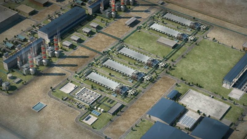Rendering of the 2.5GW Umm Al Houl power station