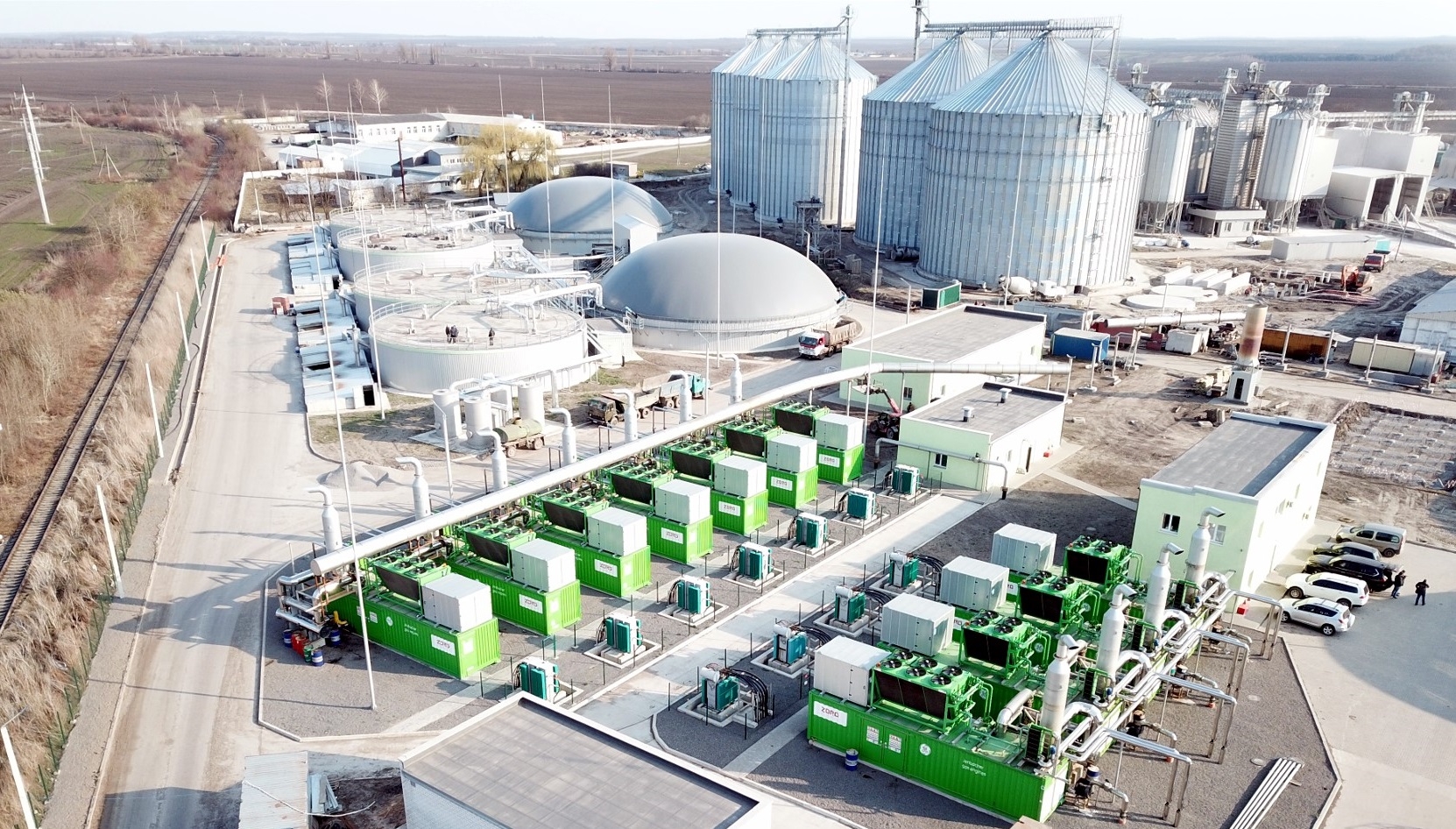 Zorg Biogas plant, based on 18 Jenbacher engines