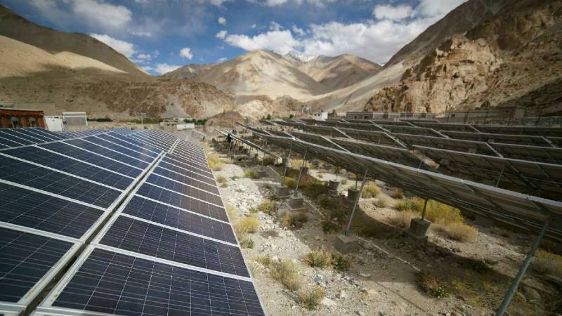 Solar PV installation in India