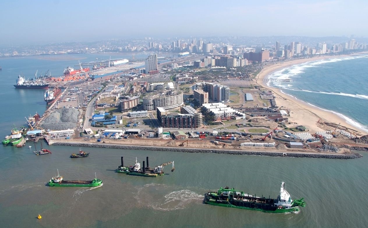 Birdseye view of Cotonou Port
