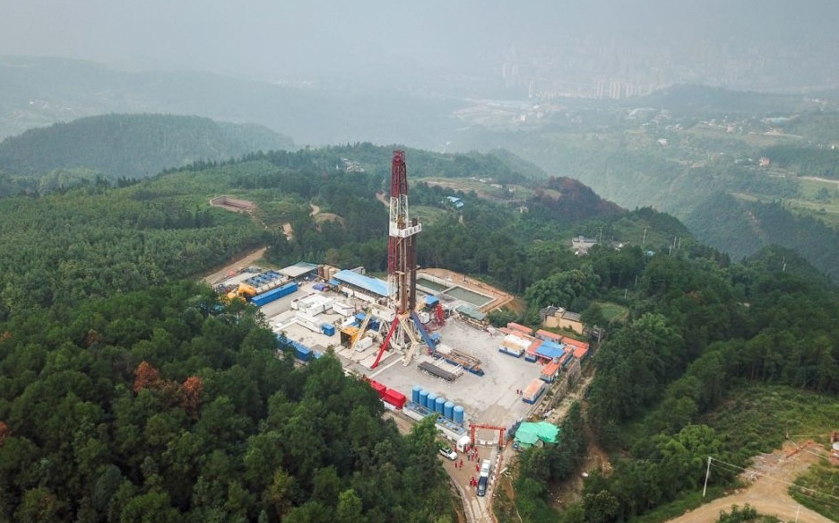 Sinopec's Fuling gas field, situated in Chongqing, China.