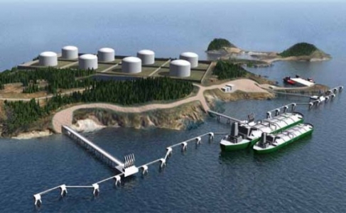 Render of integrated LNG-to-Power project