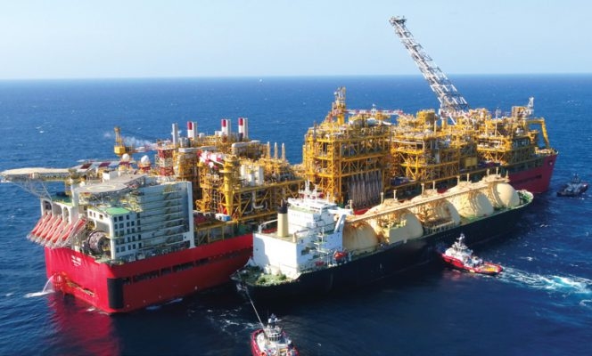 Shell feeds gas onto Prelude FLNG