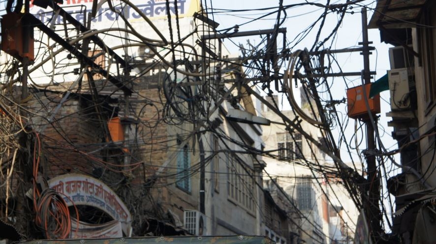 The wild power grid of Old Delhi