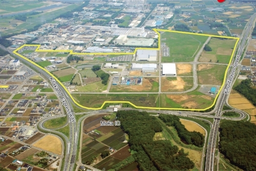 Site of the gas power project at Moka No. 5 Industrial Park