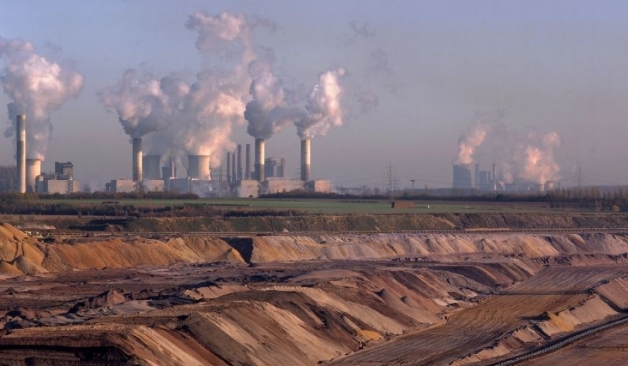 Neurath power plant seen from RWE's Garzweiler opencast mine