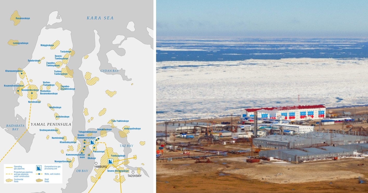 Kharasaveyskoye gas field on the Yamal Peninsula