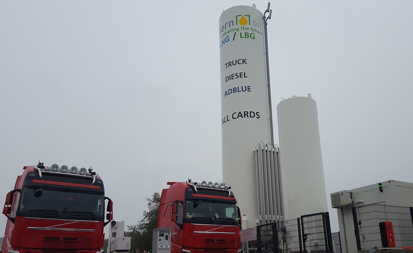 LNG vehicle fueling station in Bakum, Germany