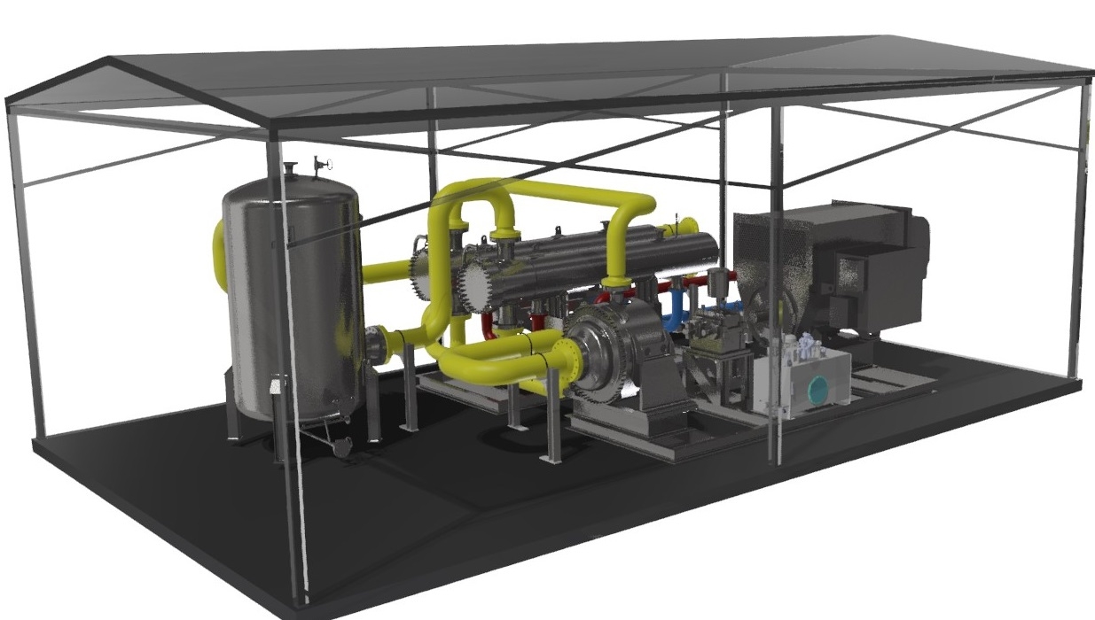 Render of a Turboden gas expander