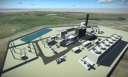 Rendering of Marlim Azul gas power plant.