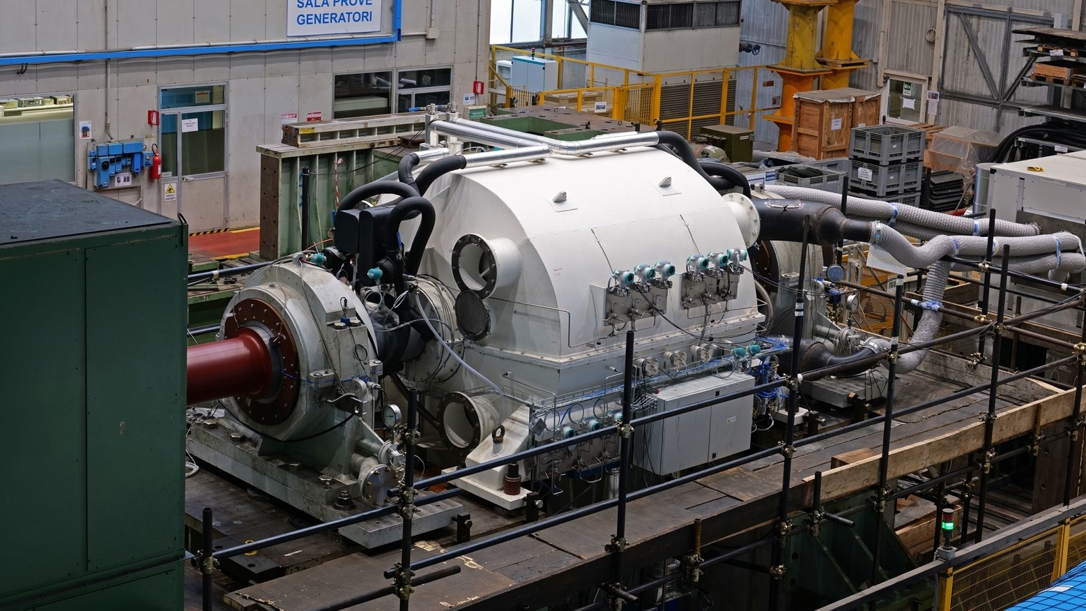 Ansaldo synchronous condenser, rated 250 MVAR