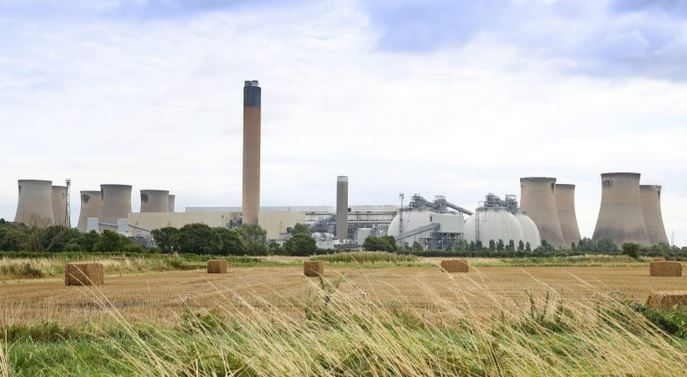 View of the 3.9GW Drax Power Station