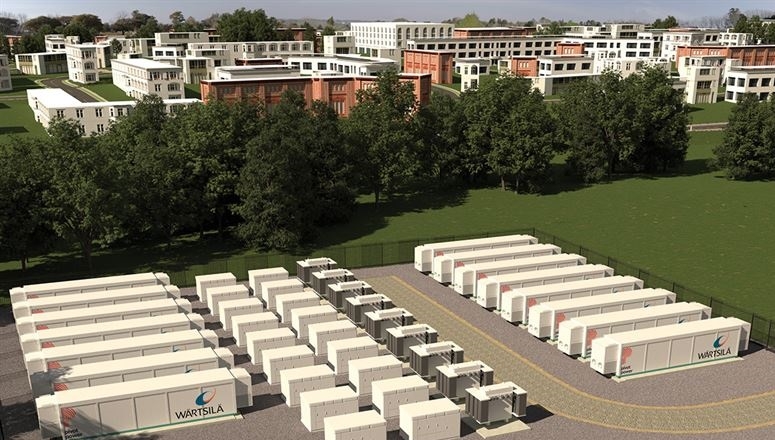 Render of Pivot’s energy storage site in Kemsley, Kent.
