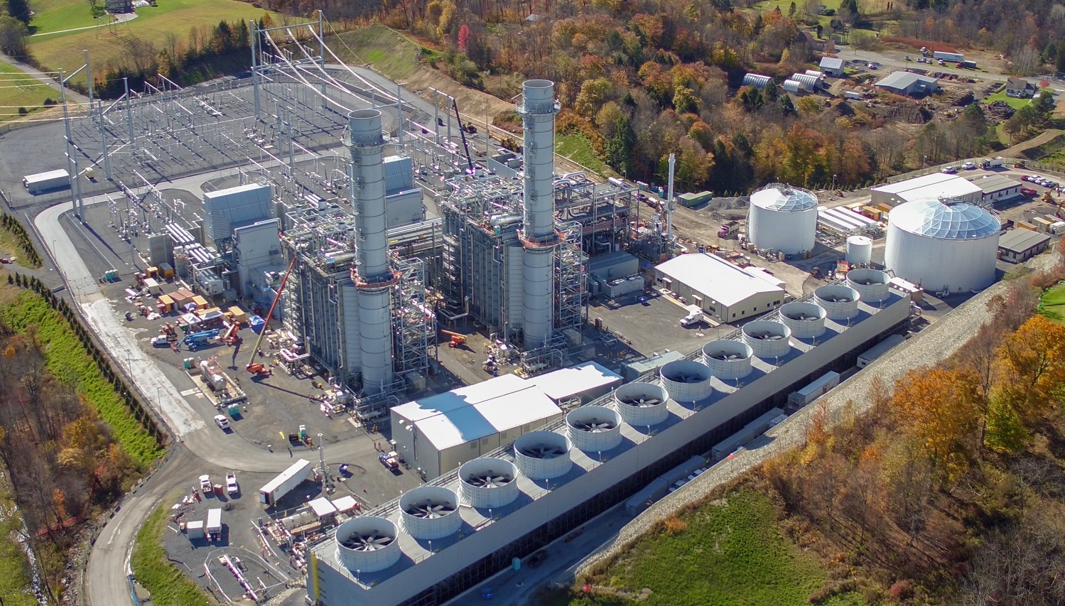 View of Fairview Energy Center near Johnstown, Pennsylvania.