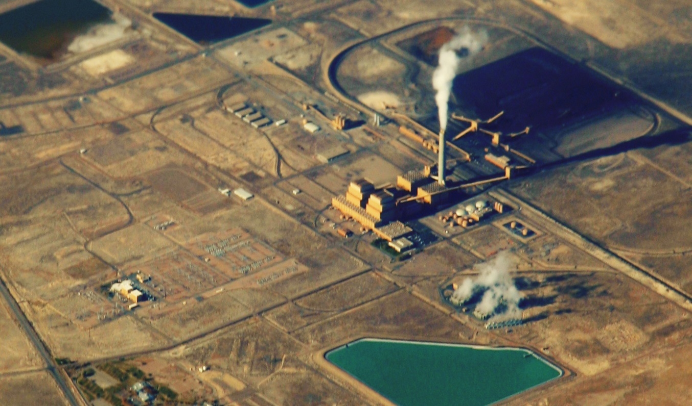 Bird's eye view of Intermountain PowerPlant in Utah