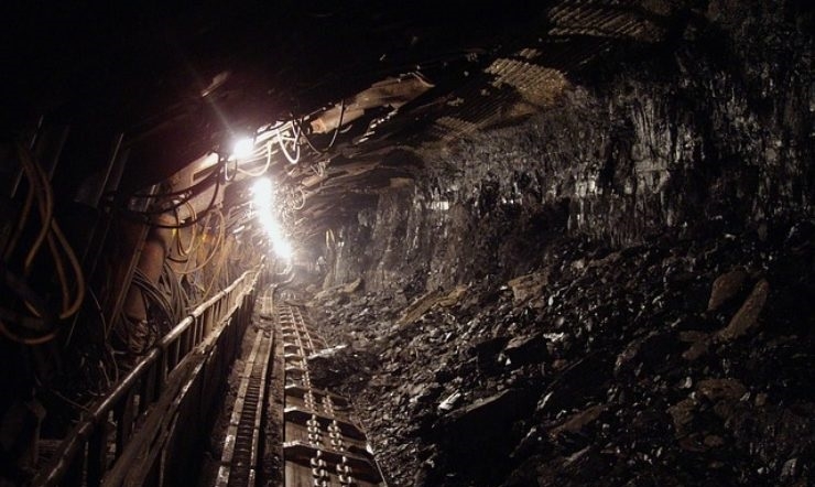 View into a coal mine