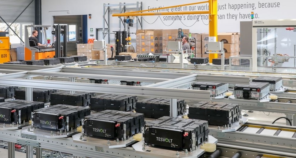 Tesvolt production line