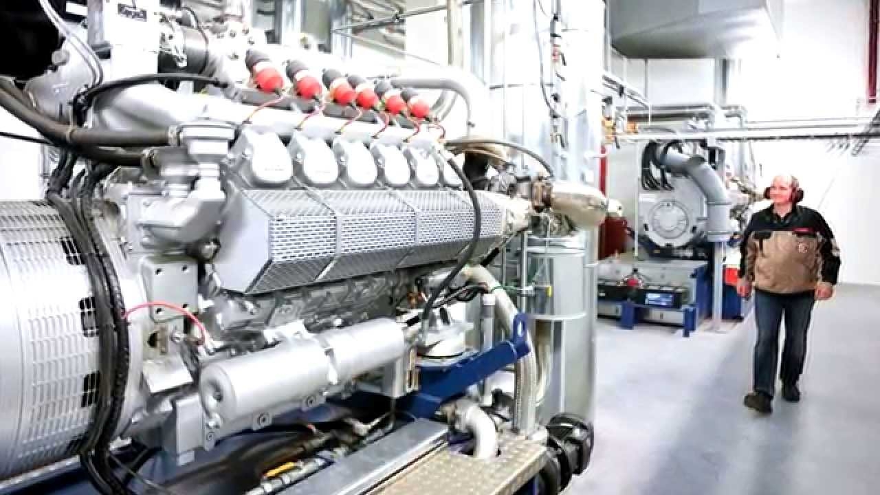 MTU engine installed at customer site