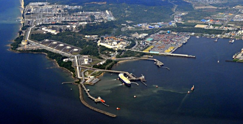 Petronas' Bintulu LNG complex in Sarawak, Malaysia