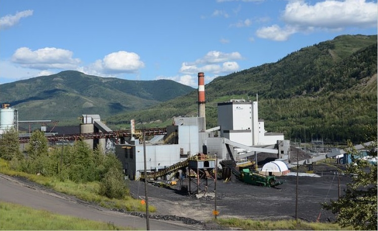 View of the Milner power plant near Grande Cache, Alberta.