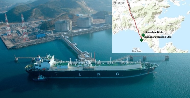 Shipments to CNOOC’s Dapeng LNG terminal have surged