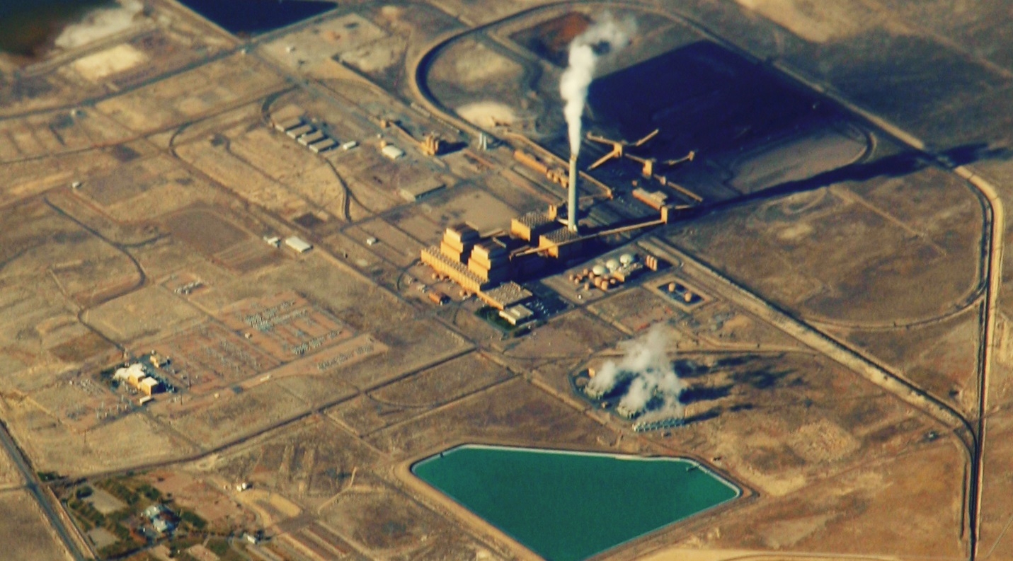 Bird's eye view of Intermountain Power Plant in Utah