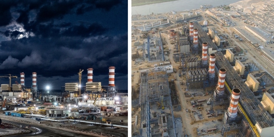 Two of the three Siemens-built power plants in Egypt