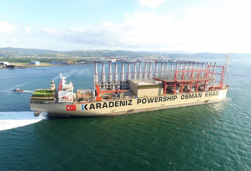 Karpowership Osman Khana, currently moored in Ghana