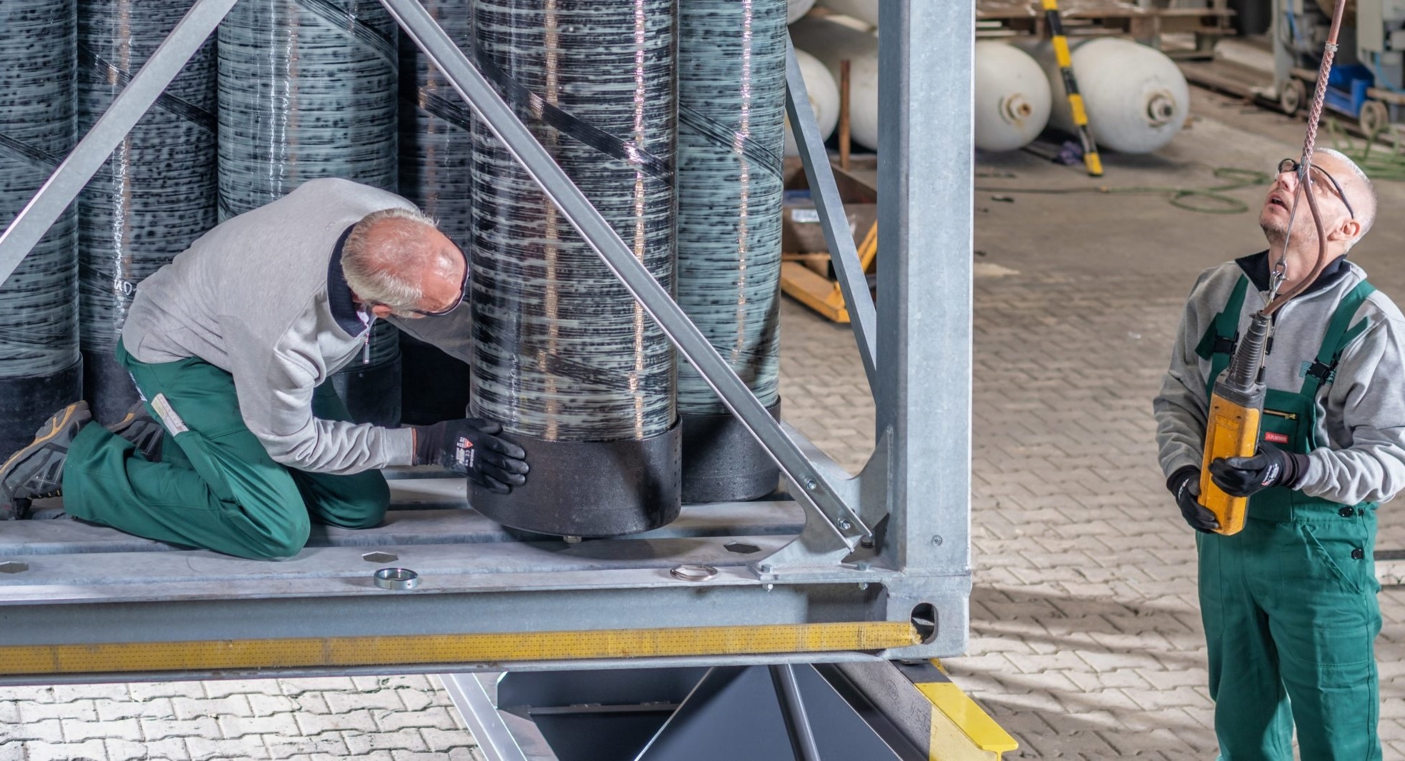 NPROXX’s 10 foot hydrogen storage system, approved by TÜV