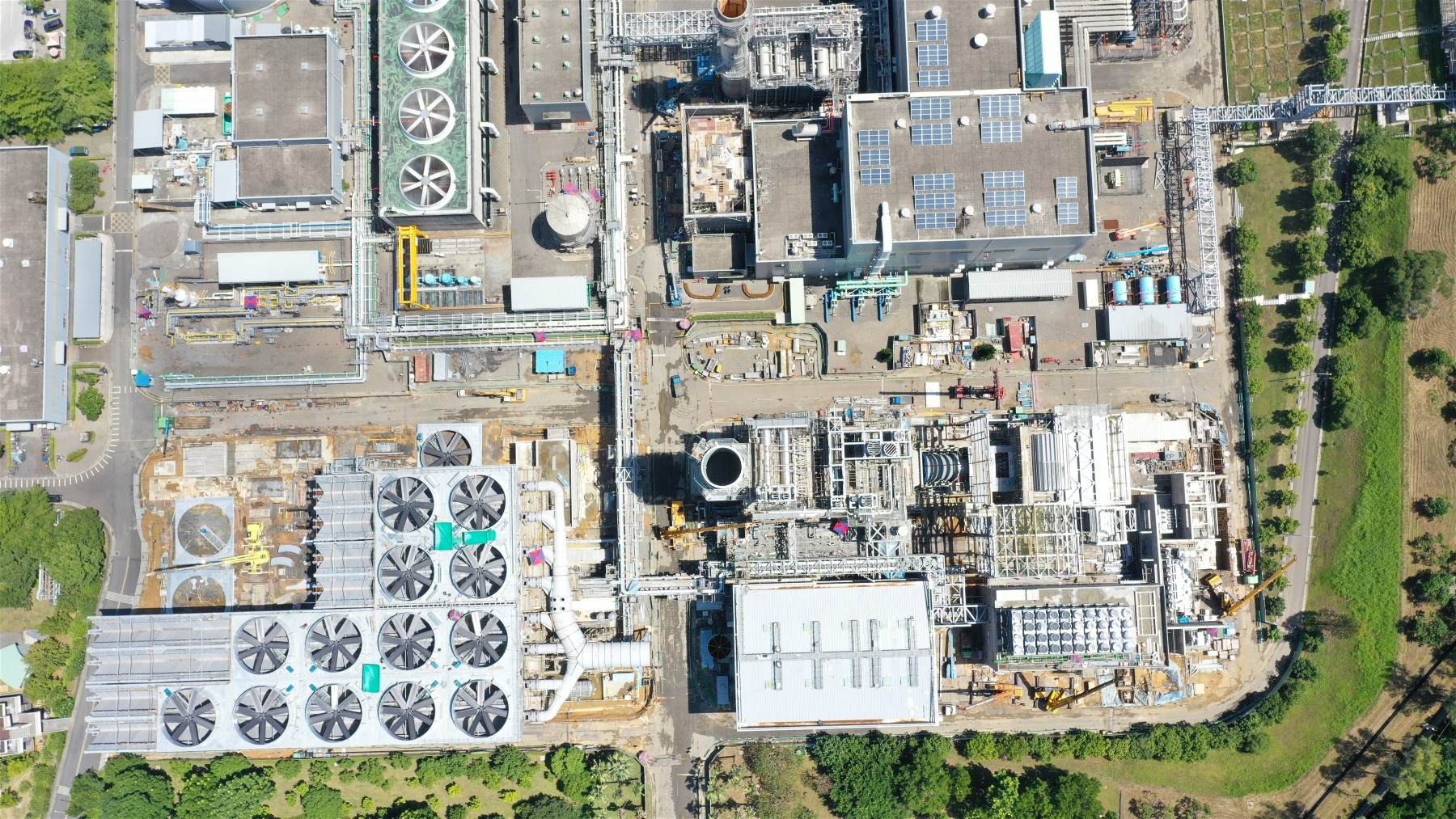 Bird's eye view of Chia Hui CCGT in Taiwan