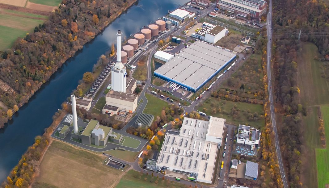 Render of the 300MW Marbach gas peaking plant