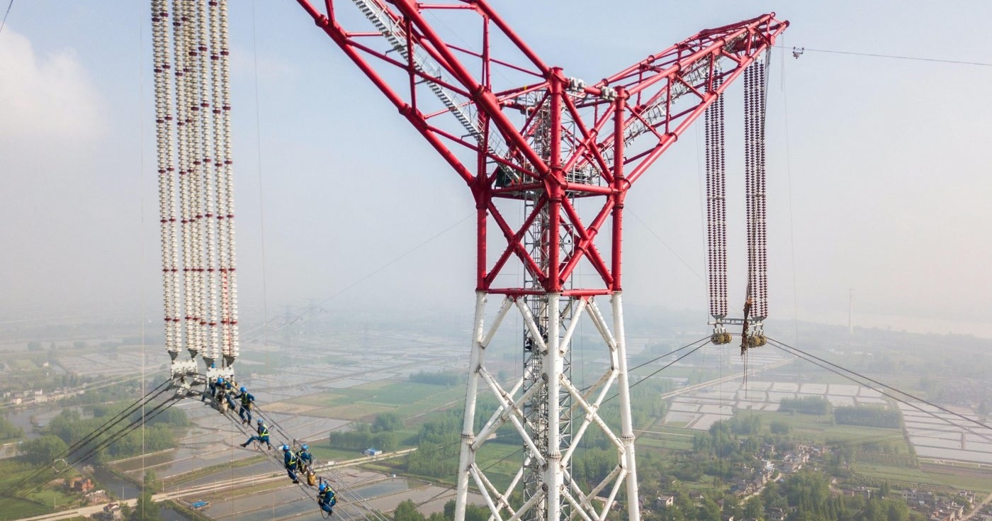 Ultra-high voltage power lines in China
