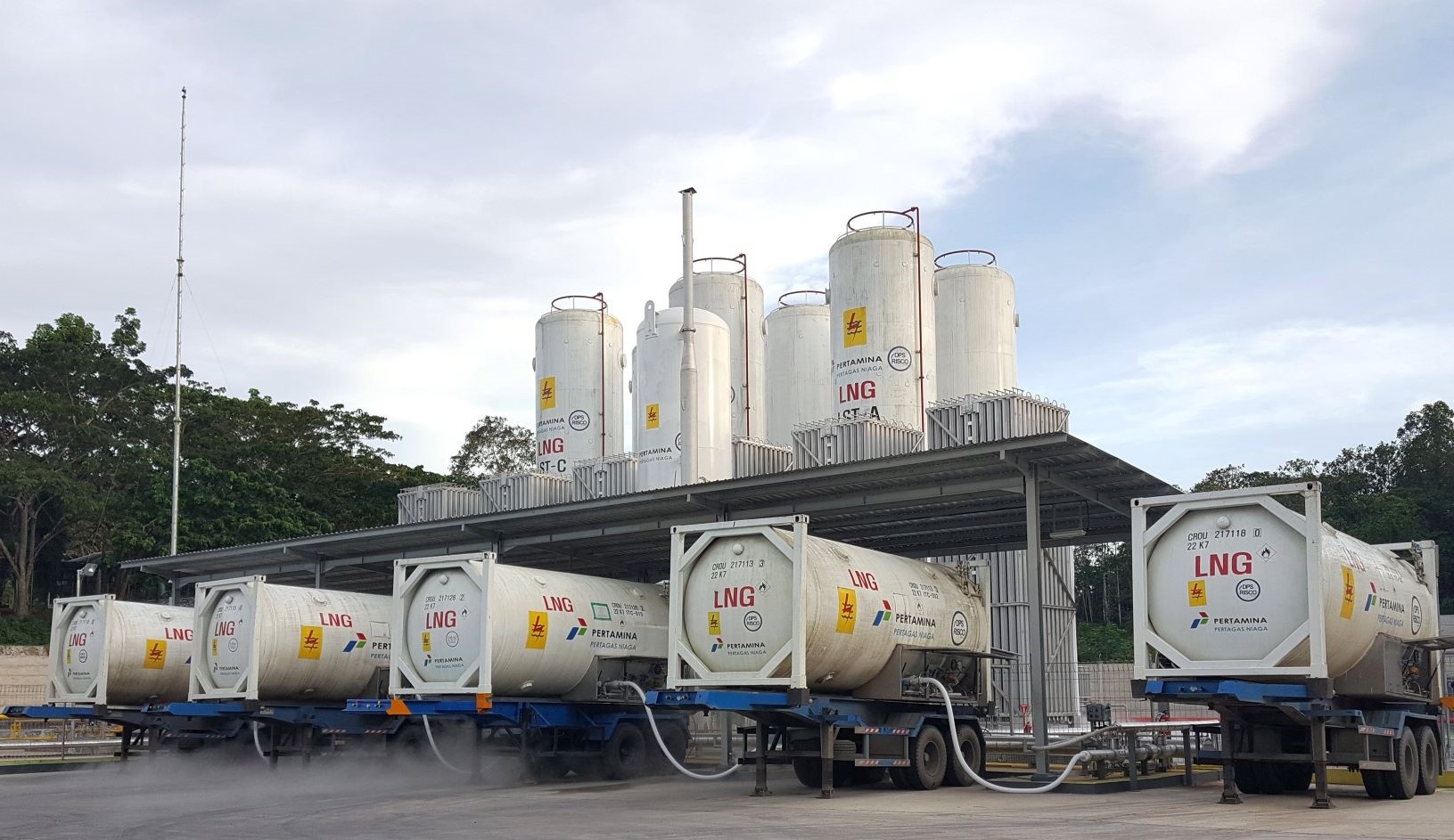 Risco energy operation in Sambera, East Kalimantan