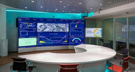 Control room of A1's microgrid in Vienna