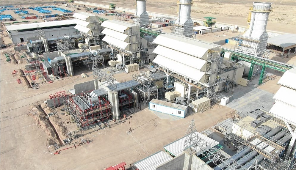 Power plant at Zubair oil field in Iraq