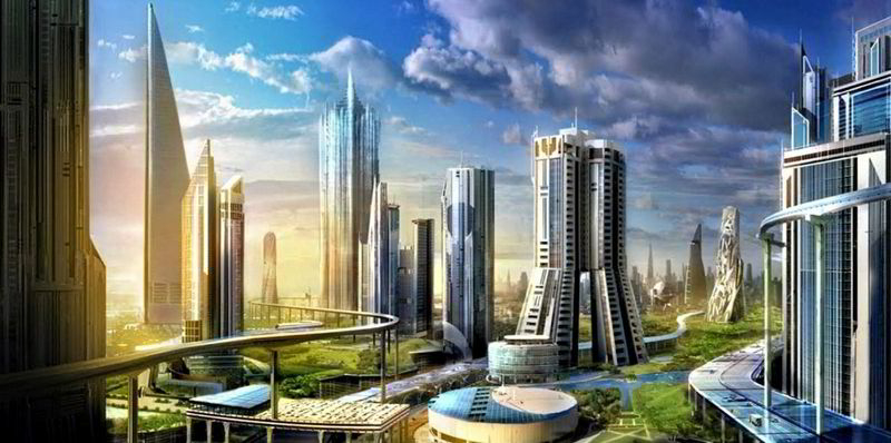 Render of 'Neom' future city in Saudi Arabia