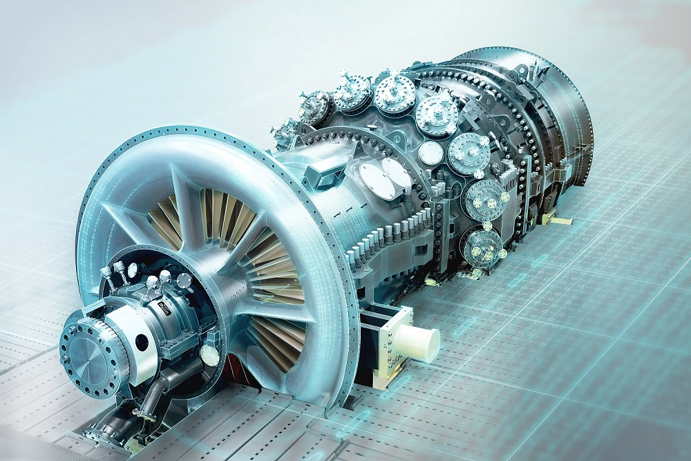 Render of M501GAC gas turbine