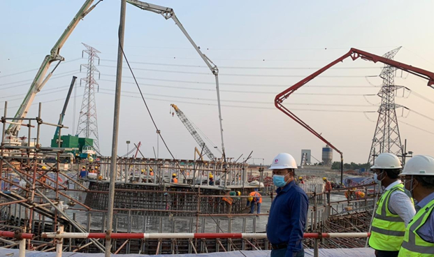 Construction site of Bangladesh Gas' rLNG-fired power plant