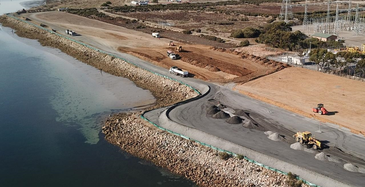 Site of Snapper Point power plant at Outer Harbour