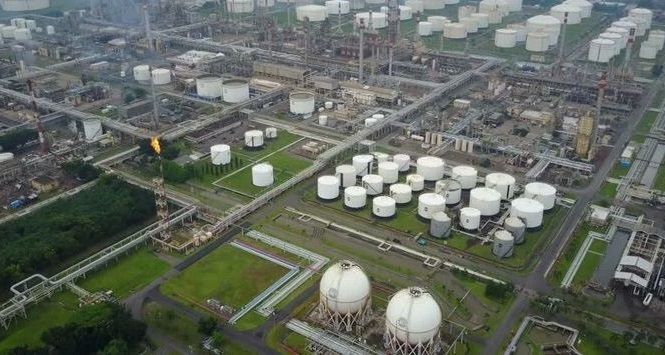 Areal view of Cilacap refinery