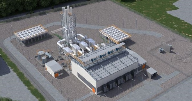 Render of Wärtsilä's flexible gas power plant