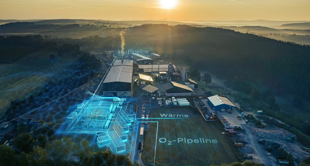Render of Wunsiedel H2 plant