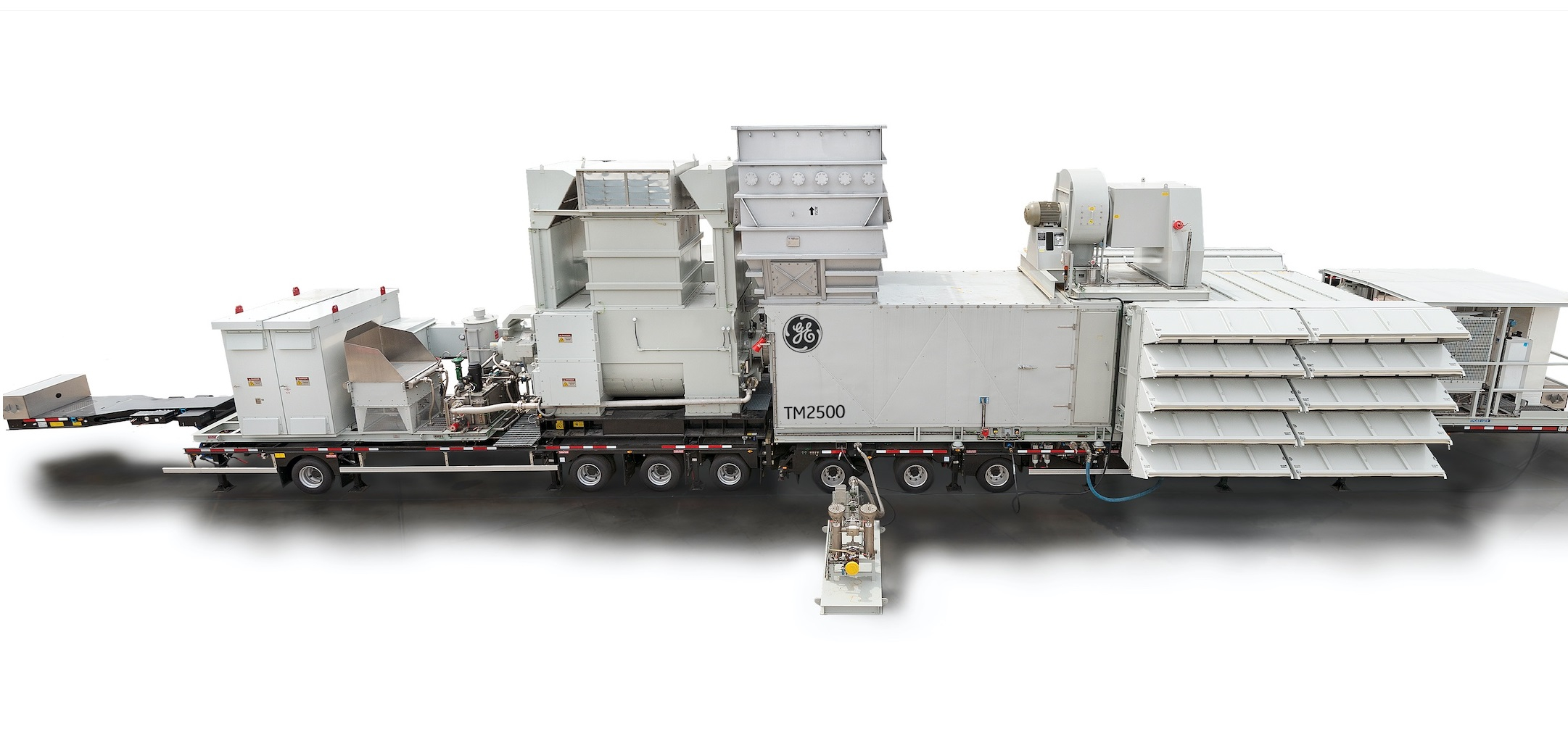 GE's trailor-mounted TM2500 turbine