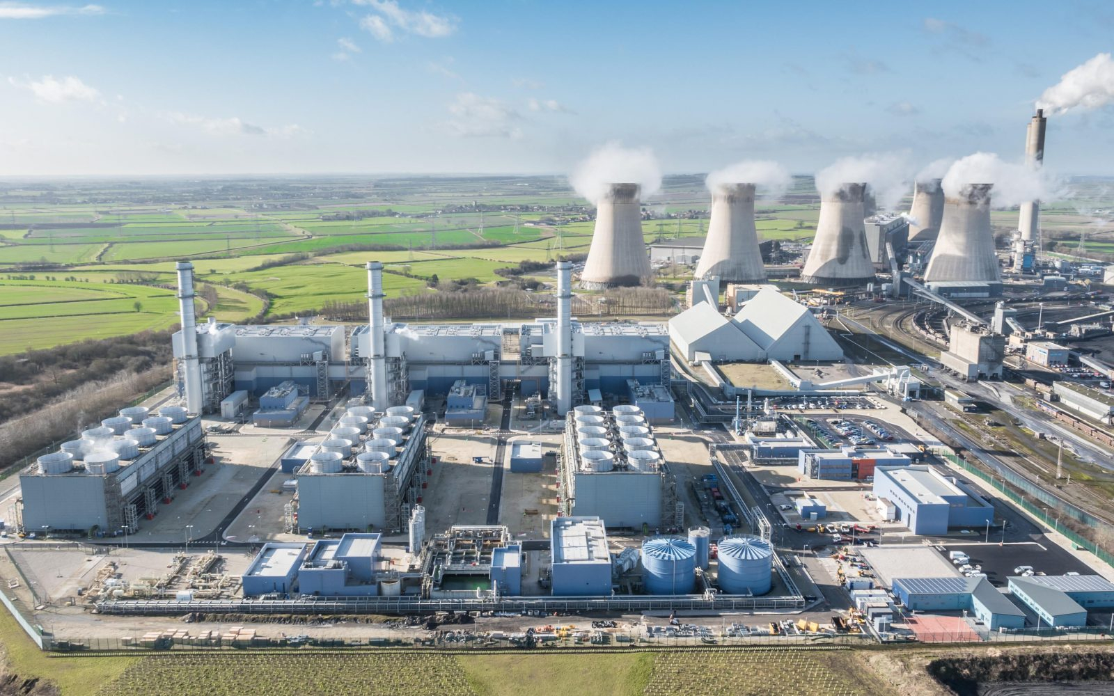 View of West Burton B with onsite energy storage