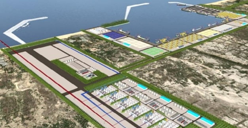Render of of Vietnam's Hai Lang LNG power plant