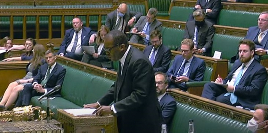 Kwasi Karteng speaking in Parliament