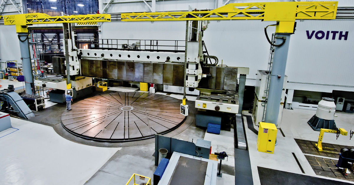 View into Voith Hydro’s training workshop in York, Pennsylvania